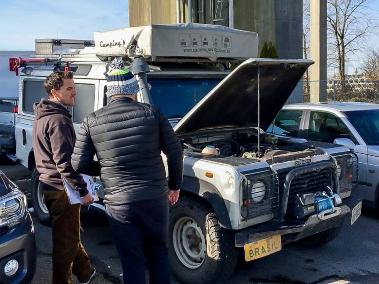 Travessia marítima do carro do Canadá para a Europa