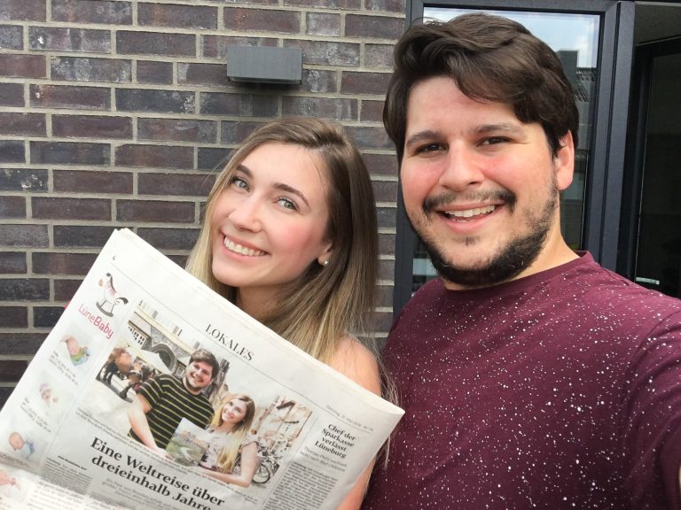 Saímos no jornal na Alemanha
