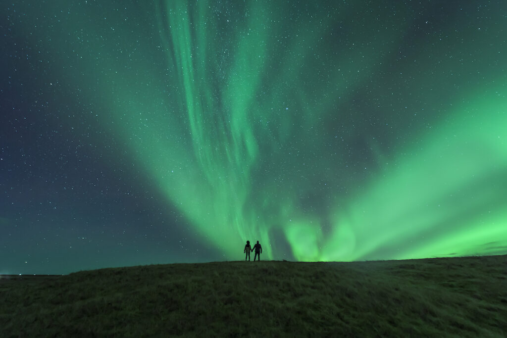 Aurora Boreal na Islândia