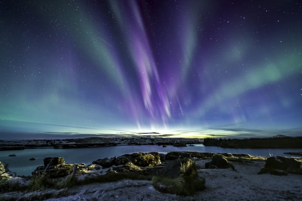 Que cor a Aurora Boreal tem?