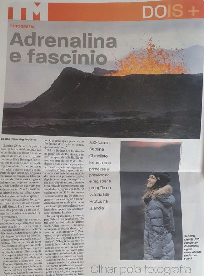 Jornal Tribuna de Minas Vulcão na Islândia