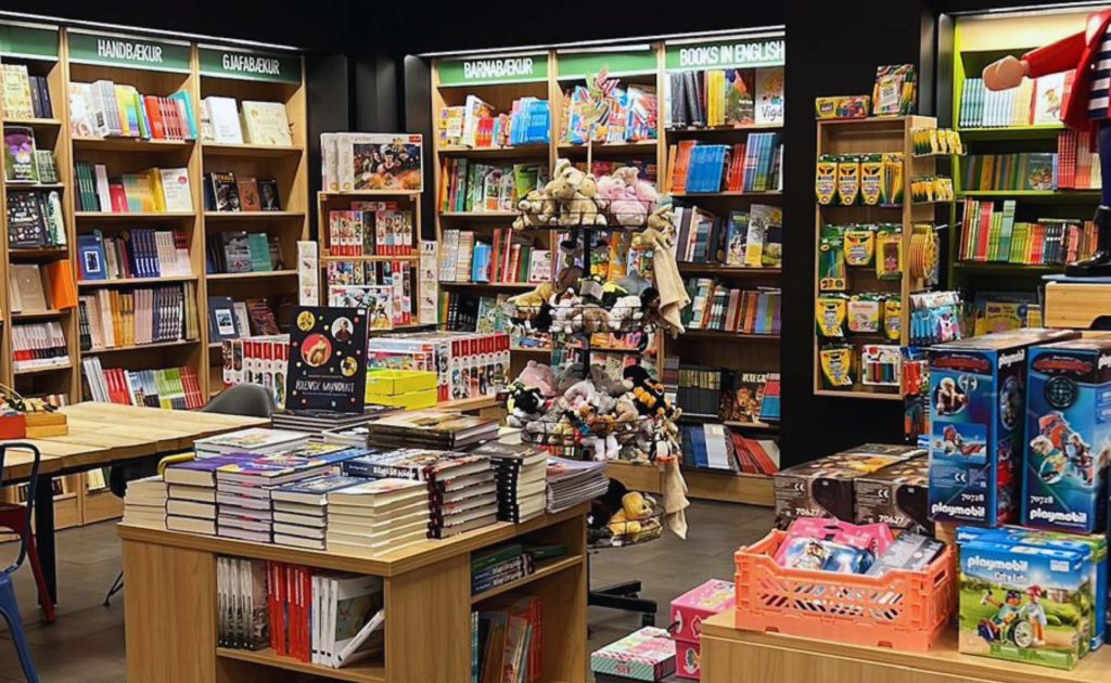 Livraria na Islândia.