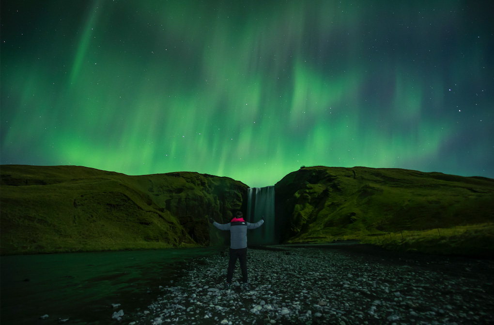 Aurora Boreal na Islândia
