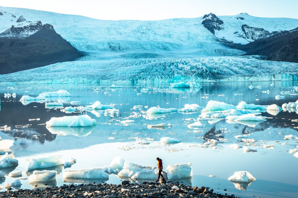 Lago Glacial na Islândia