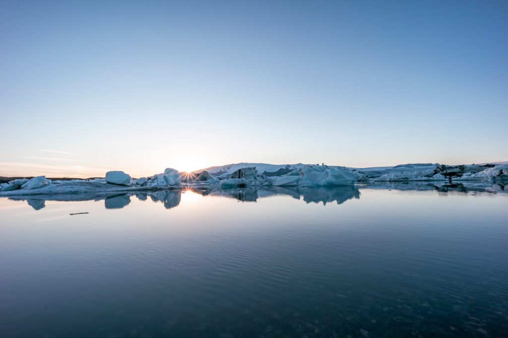 Lago Glacial na Islândia