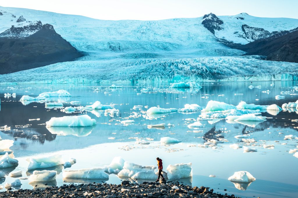 Lagoa Glacial na Islândia