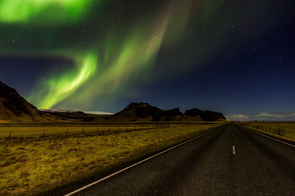 Aurora Boreal na Islândia