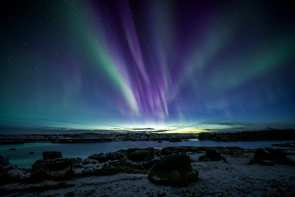 Aurora Boreal na Islândia