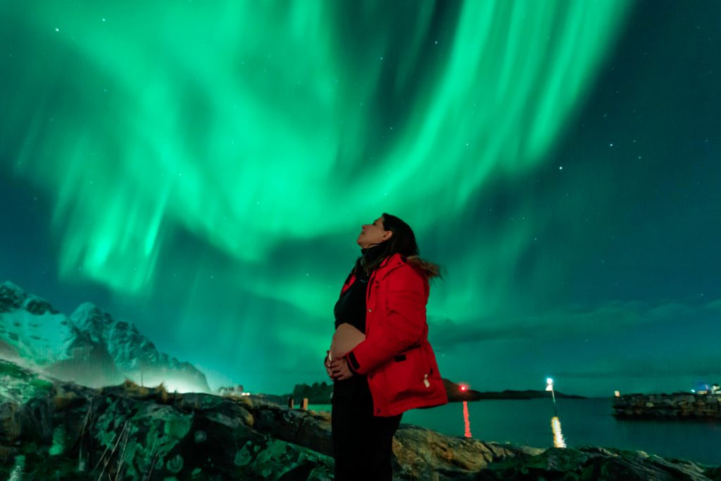 Aurora Boreal no Ártico.