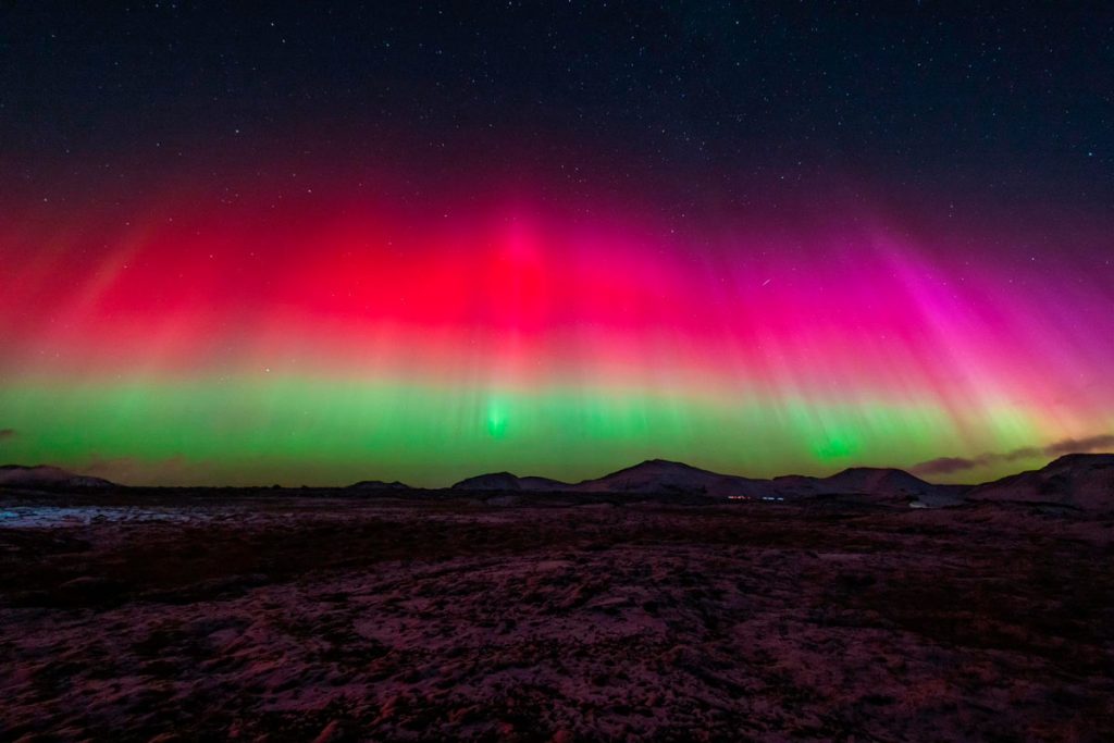 Aurora Boreal na Islândia